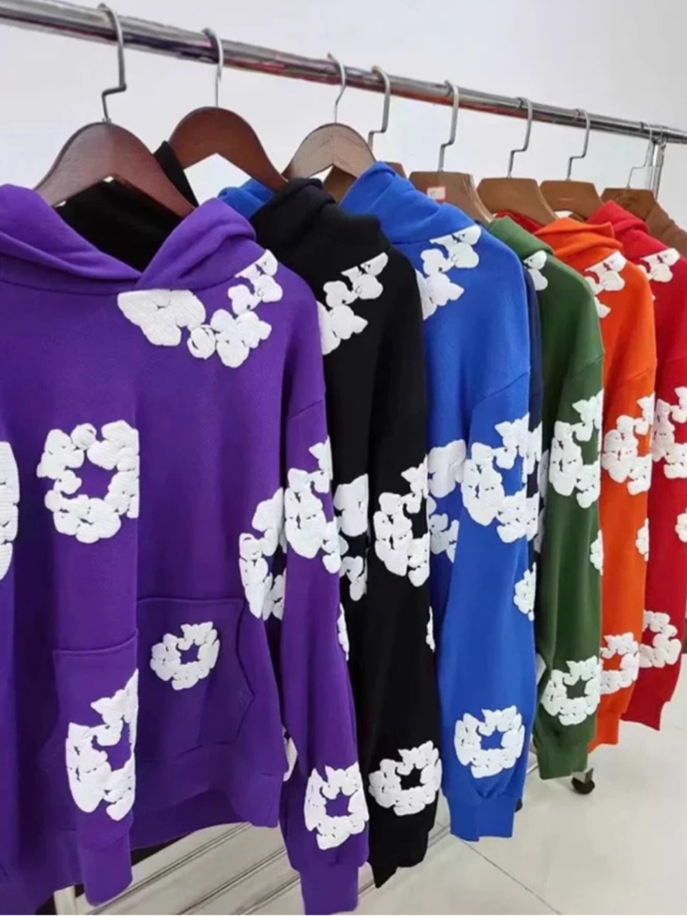 Top Quality 100% Cotton Men's Clothing Tears Hoodies Sweatshirts
